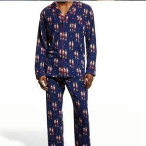 Bedhead Nutcracker Print Mens Pajama Set Small NWT $135